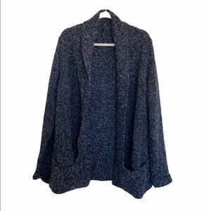 Mary Frances Collar Wool Open Cardigan